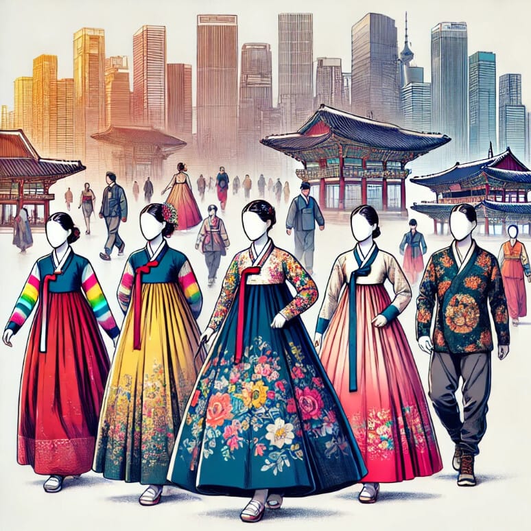 현대에서의 한복의 변화와 재탄생