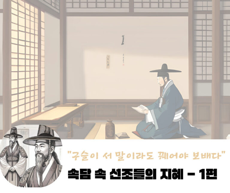 속담 속 선조들의 지혜 – 1편 “구슬이 서 말이라도 꿰어야 보배”